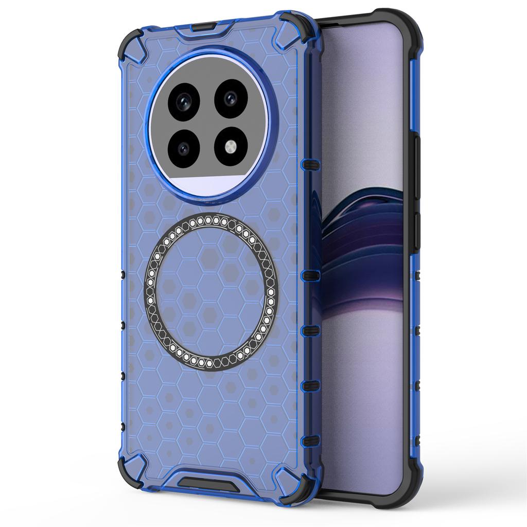For Realme 13 Pro 5G (Global) Case Compatible with MagSafe Honeycomb Design TPU+PC Phone Cover