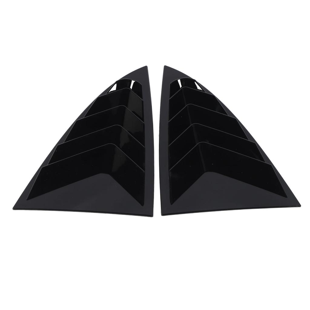 2 Stück Auto Heckscheiben Jalousie Abdeckung Zierleiste Stilvoller Look Fenster Lamellen Seitenlüftungs Zierleiste Ersatz für