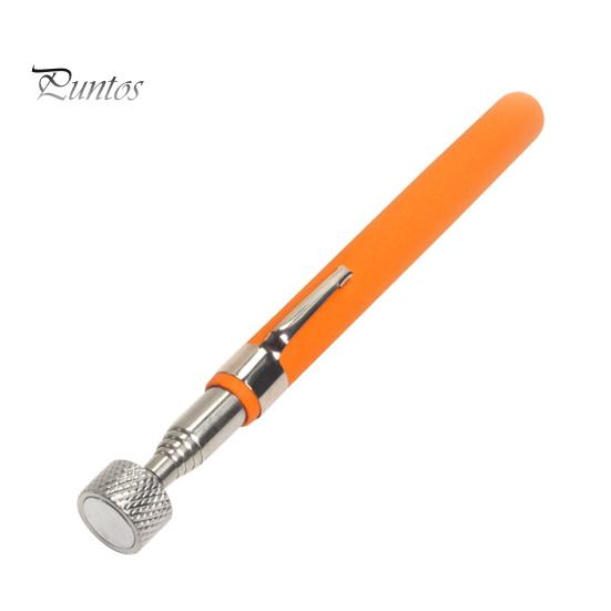 

Телескопический магнитный съемник с карманным зажимом Компактный размер Портативный Широко используемый портативный выдвижной магнитный стержень оранжевый