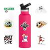 100PCS Soccer Stickers for Scrapbooking,Stickers for Water Bottles, Soccer Team Gifts for Kids Teens, Christmas Gifts for Kids