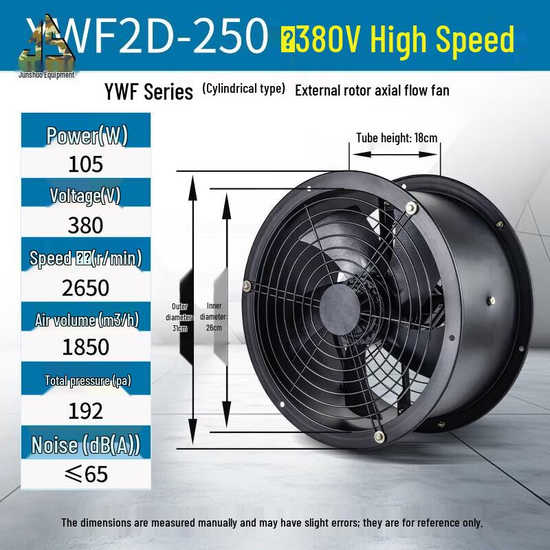 Junshuo Industrial External Rotor Axial Flow Exhaust Fan