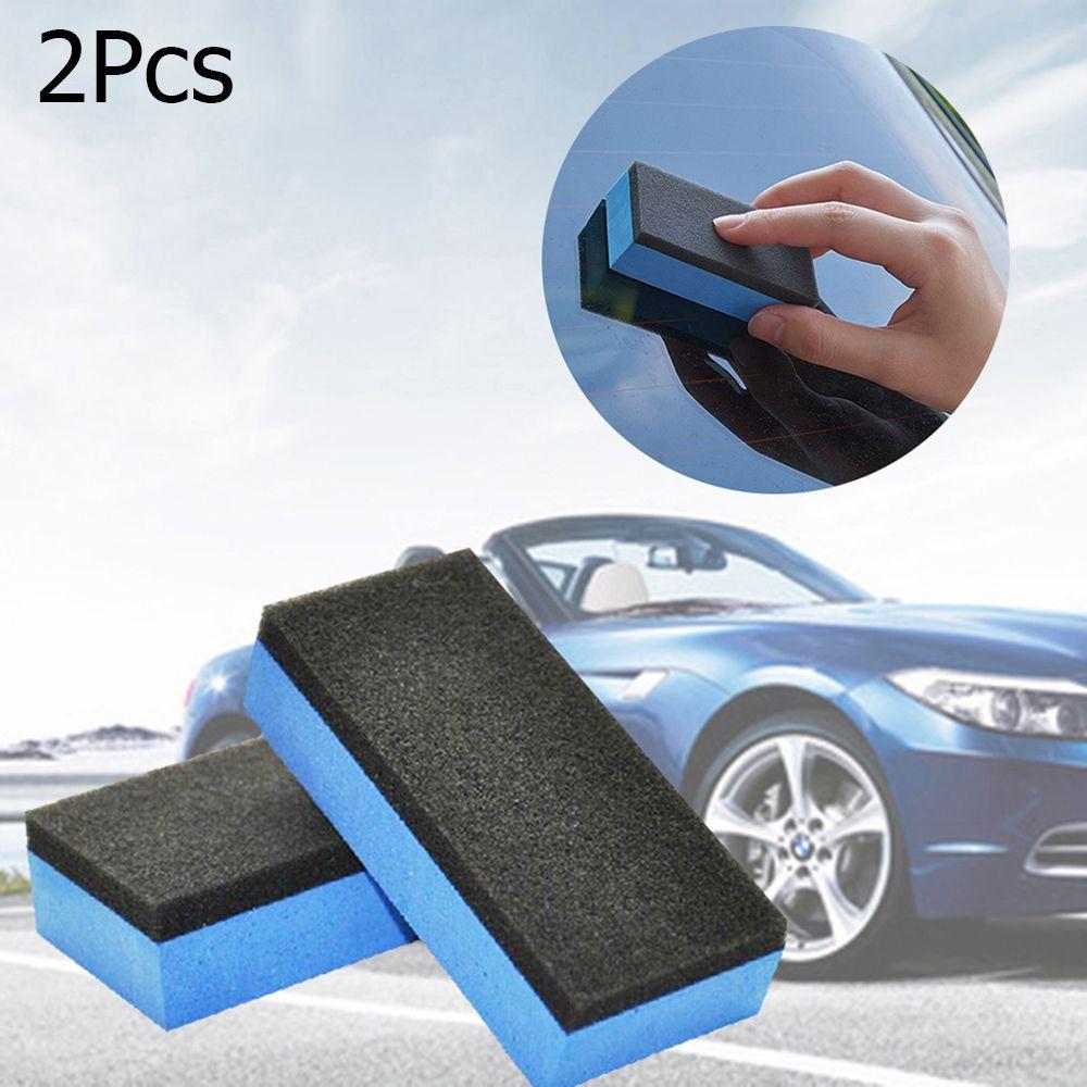 

2Pcs Practical Polishing Nano Wax Applicator Pad Car Coating Sponges Wash Foam Ceramic Glass