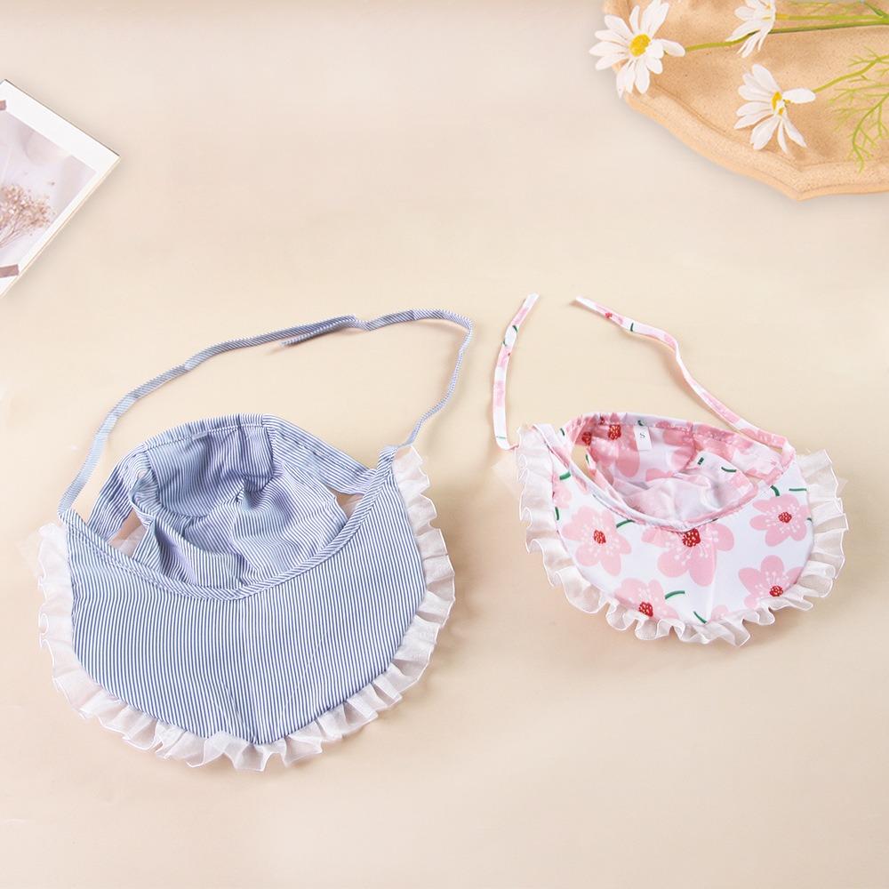 New Cat Hat Lace Princess Hat, Sunshade Pet Hat Floral Lace Dog Hat