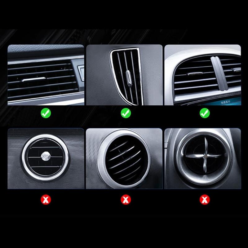FM Transmitter with Bass Boosters Voice Assistant Radio Adapter Support Card U-disk MP3 Player Air Vent Installation