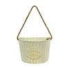 Vintage Half-Round Hanging Wall Flower Basket for Garden, Courtyard, or Balcony