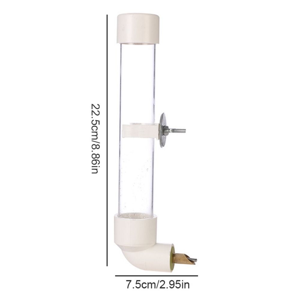 Metal/Acrylic/Plastic Automatic Bird Water Feeder 130ML Parrot Water Dispenser  Parakeets