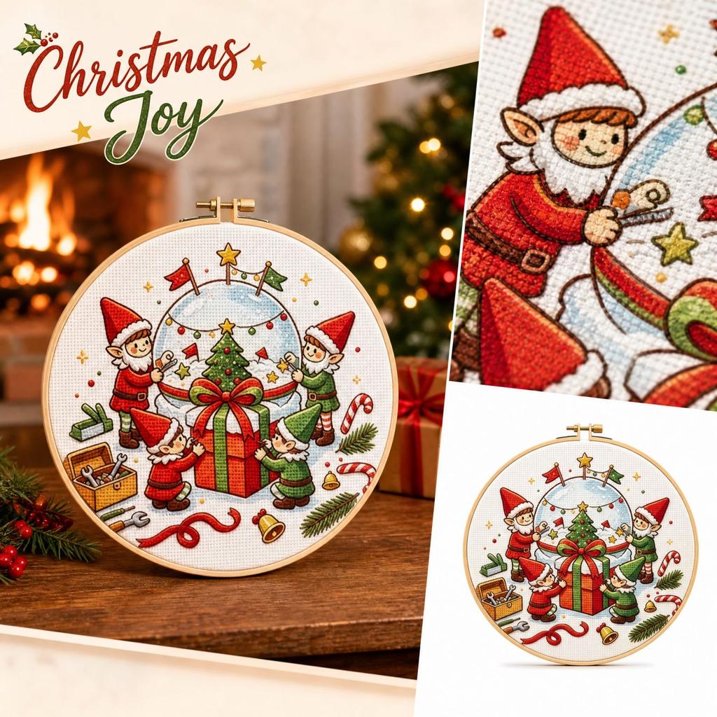 Christmas Cross Wall Decor for Living Room Fireplace Mantel Holiday Home Hanging Ornament