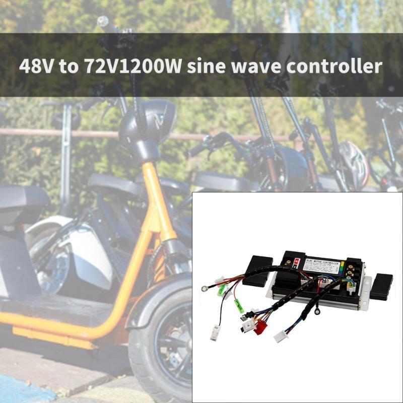 Brushless Motor Controller 48-72V 1200W Sine Speed Controller for Electric Bike Scooters BLDC Motor Controller