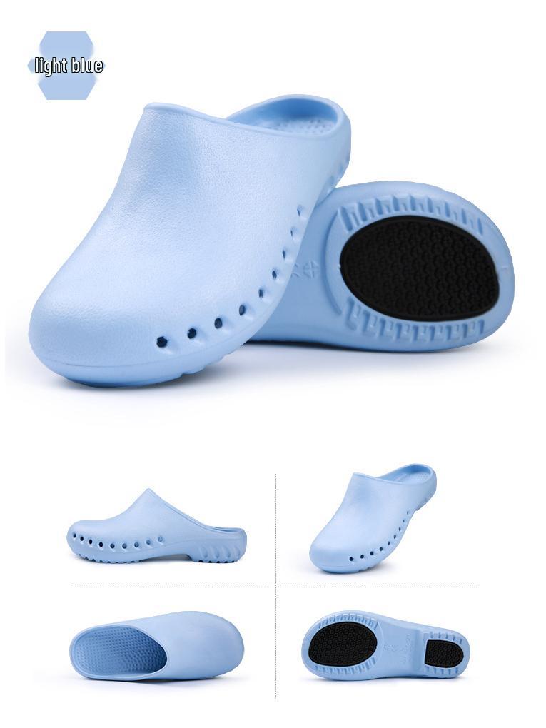 Anti-Slip EVA Rubber Sole Laboratory Slippers for Doctors