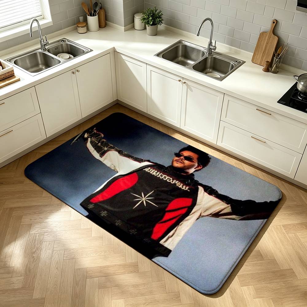 The Weeknd XO Singer Shower Room Absorbent Small Floor Mat Soft Comfortable Decorative Foot Mat