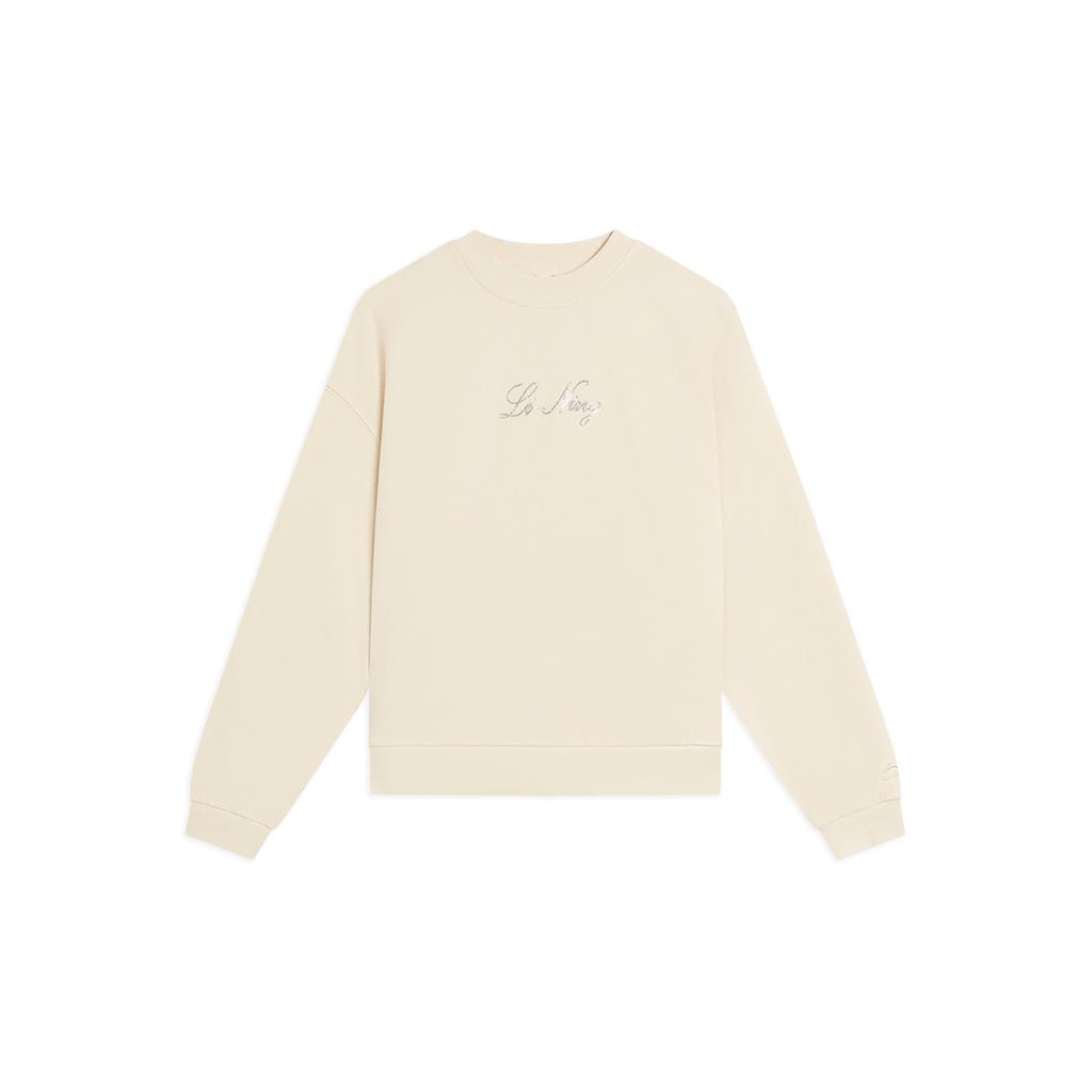 Li Ning Sports Life Collection Sweatshirt Women's Swan White AWDS634-1