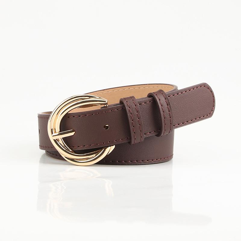 Elegant Womens Faux Leather Belt With Alloy Closure For Daily Wear And Fashion Styling