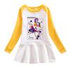 K-pop Monster Hunter Girl Group Dress - Cartoon Ruffle Long Sleeve Mesh Princess Skirt