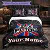 Sex Pistols Individuelles Namens-Text Bettwäscheset, 1 Bettbezug & 2 Kissenbezüge Personalisierte Schlafzimmer-Geschenk