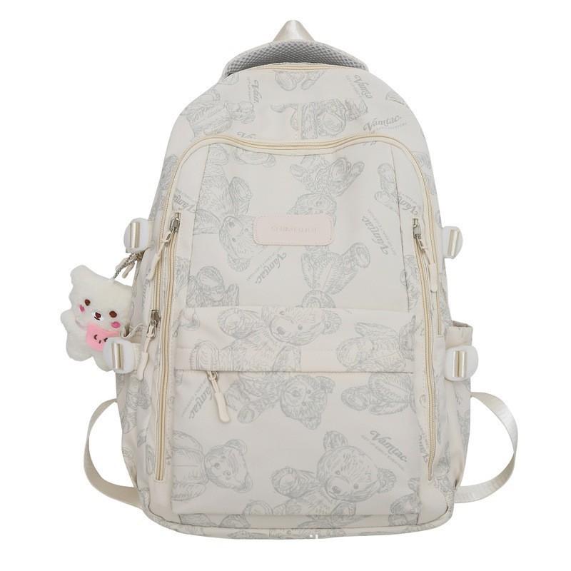 Schoolbag spot wholesale backpack male junior high school student trend large capacity schoolbag female high school student 1011 new
