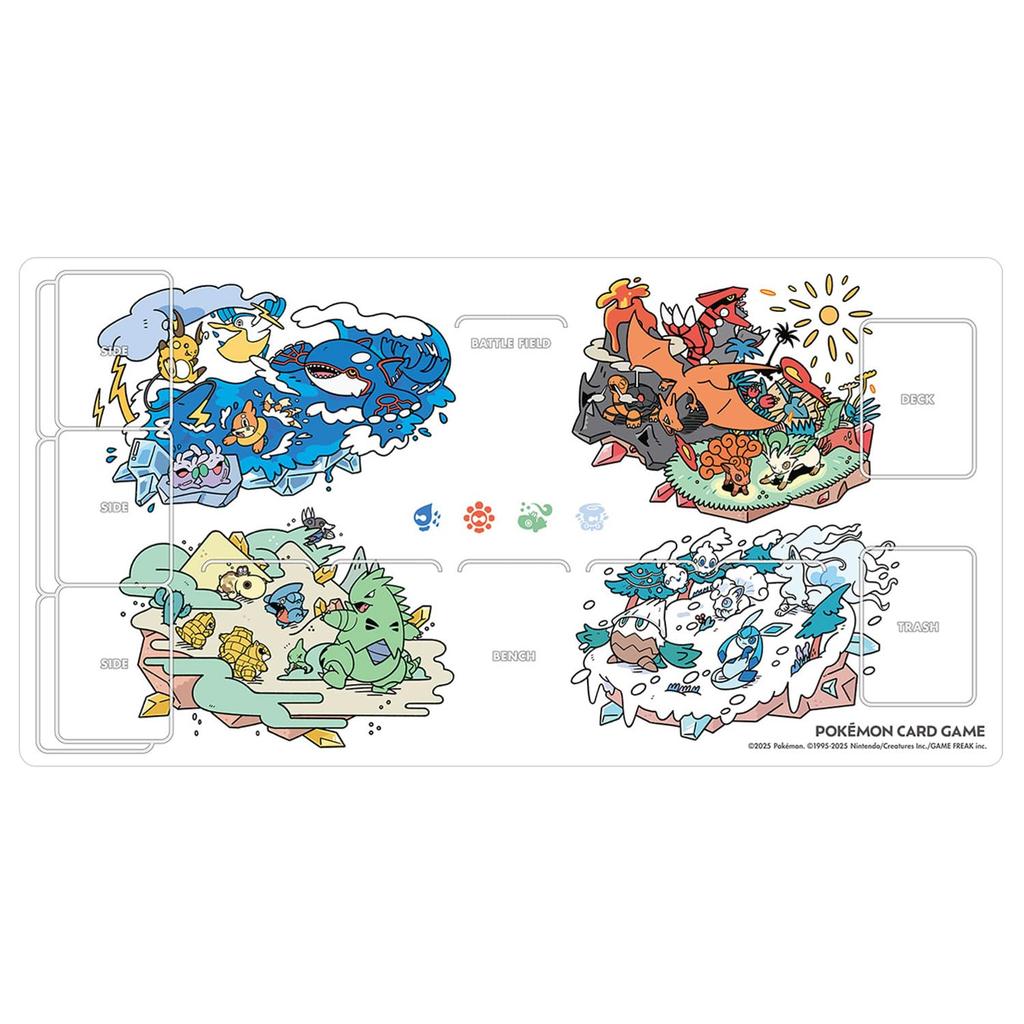 Pokémon Center Original Pokémon Card Game Rubber Play Mat OTENKI TEAM