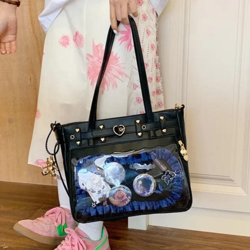 Nuova Originale Spicy Girl Cool Ita Bag Grande Capacità Trasparente Strato Dolore Borsa a Tracolla Catena Amore Ulzzang Borsa a Spalla Borsa a Mano