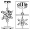 Świecznik Glamour Srebrny Na Tealight Śnieżynka