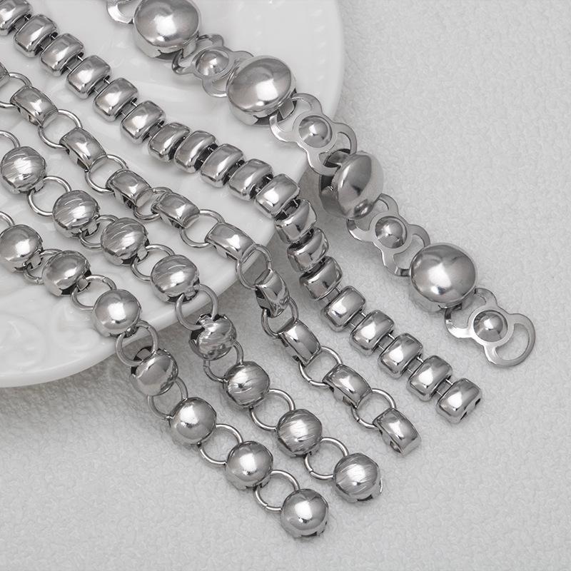 Handmade DIY Stainless Steel Necklace Bracelet Clavicle Chain Accessories