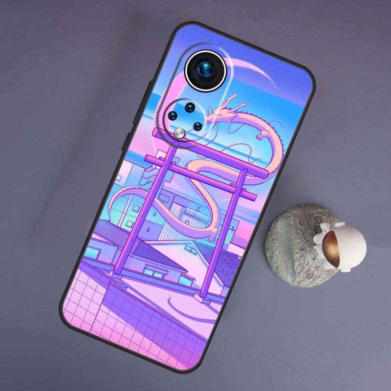 Pastel Japan Kyoto City For Huawei Honor Magic 5 Lite 70 50 X8 X9 a P20 P30 P40 P50 P60 Pro P Smart Nova 9 5T Case