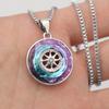 New Fashion Compass Men and Women Hip Hop Versatile Clavicle Chain Pendant Necklace