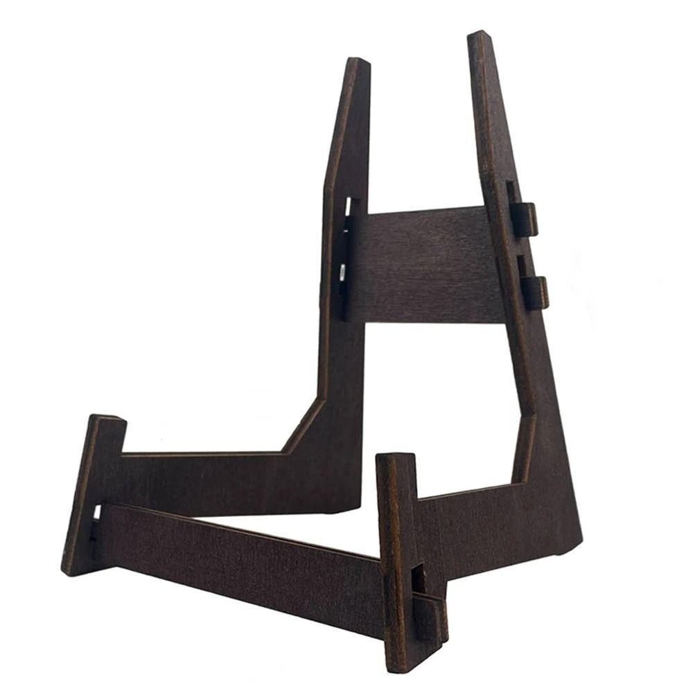 4.5/6/8inch Art Display Stand Anti-Slip Wooden Picture Frame Stand Vintage Multi-purpose Book Display Stand Picture Frame