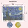 Fokenzary Van Gogh Diamond Painting Kit for DIY 5D Diamond Art Kit for Starry Night Sunflower Craft for Living Kids 4 Piece Wall Art Adults,