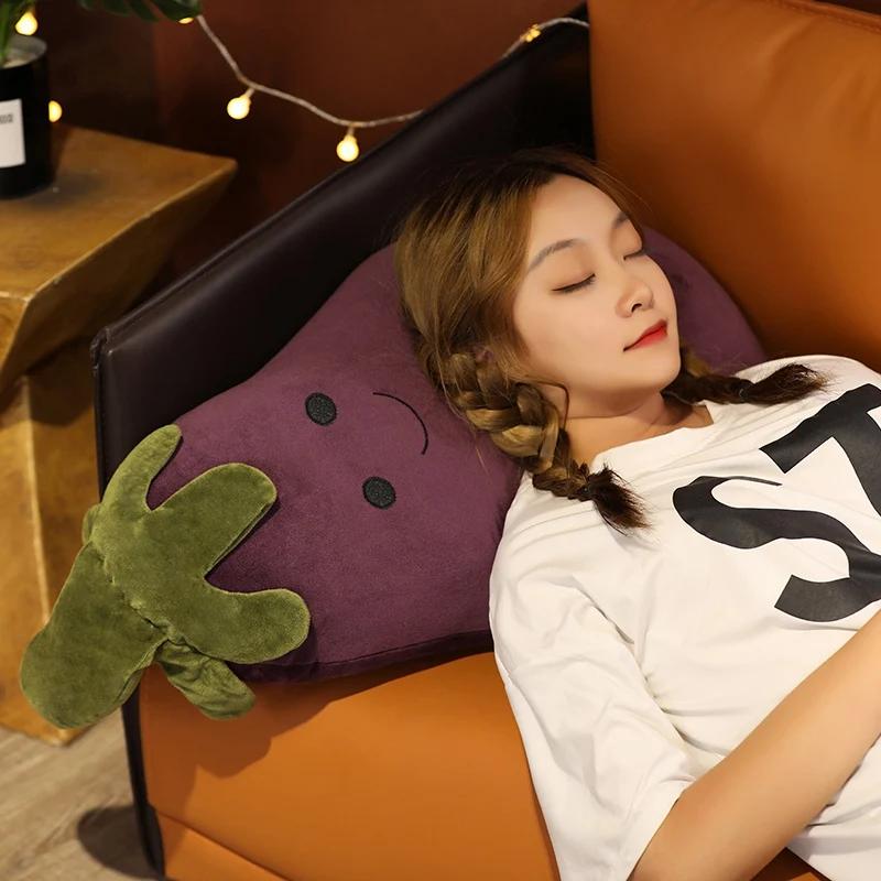 Eggplant Towel Gourd Potato Plush Toys Cute Cucumber Dolls Plushie Stuffed Vegetable Toys Kids Baby Birthday Gifts Decor