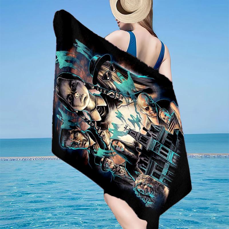 Colorful Web Adams Design Beach Towel, Super Soft Microfiber, Gift for Her/Him, Birthday, for Pool, Beach, Travel, Home Decor Fan gifts