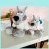 Adorable Plush Wolf Toy Soft Stuffed Animal With Lambskin Disguise Birthday Gift