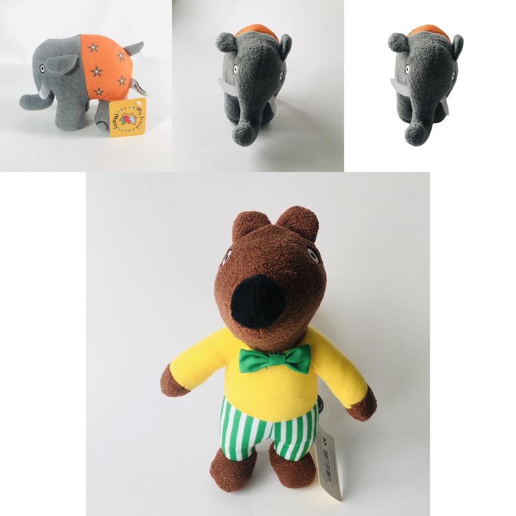 Handcrafted Maisy Mouse Plush Toy Set Featuring Adorable Crocodile Elephant Squirrel And Yellow Bird For Kids And Collectors