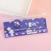 6Pcs/Set Kids Cartoon Stationery Set with 2 Pencils Eraser Sharpener Ruler Transparent Case Students School Supplies Classroom Prizes Gifts