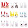 Decoration Bunny Ear Storage Pocket Biscuit Package Candy Bag Easter Rabbit Rabbit Cookie Bags