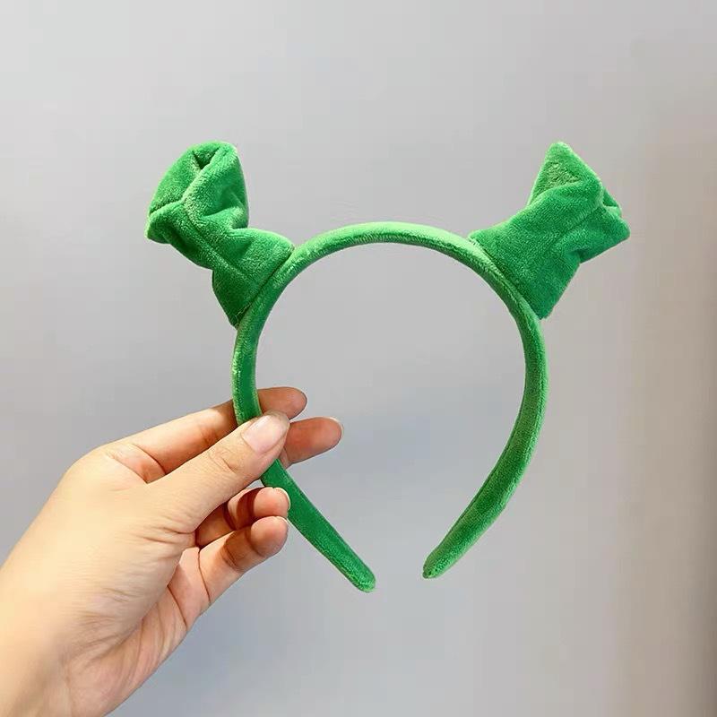 Świąteczna opaska Shrek: Zabawny Kreatywny Dodatek do Włosów do Mycia Twarzy dla Kobiet i na Występy Dziecięce