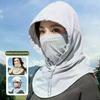 Fashion Anti-UV Ice Silk Sun Hat Adjustable Breathable Sunscreen Hat With Shawl Quick Drying Sunshade Cap Outdoor Sports