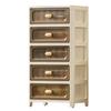 Storage Cabinet Strong Load-Bearing Heavy Duty Storage Organizer with Pulley Design Bedroom Living Room Decor