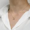 White Clover Hello Kitty 45th Anniversary Necklace Open Heart Sanrio Pendant Pink Gold Ladies SA45KT-N002PG