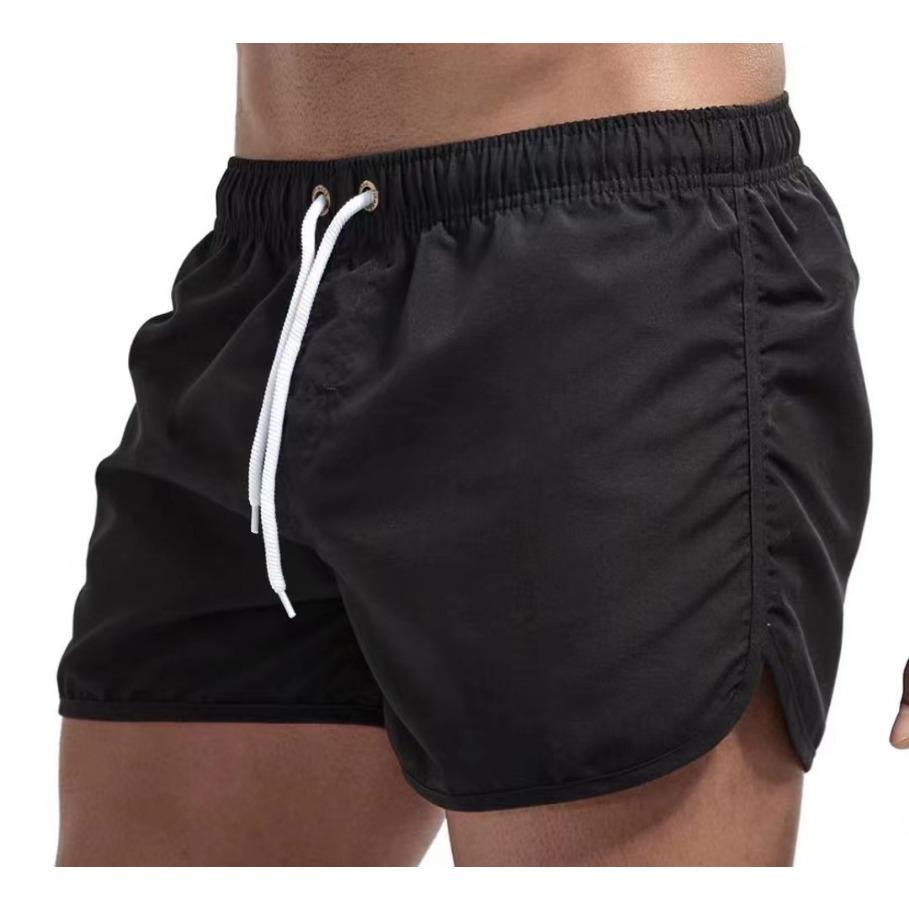 Sommer Herren Strand elastische Taille Krawatte lässig atmungsaktive Shorts Bademode