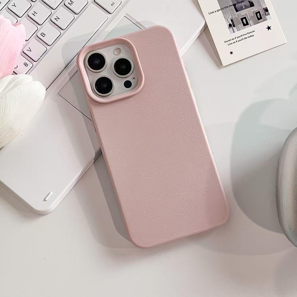 جراب سيليكون بلون عادي لهاتف iPhone 16 Pro 15 Pro Max 14 Plus 13 12 11 غطاء ناعم مقاوم للصدمات من مادة TPU لحماية العدسات