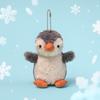 Adorable Penguin Frog Plush Keychain for Bags & Keys