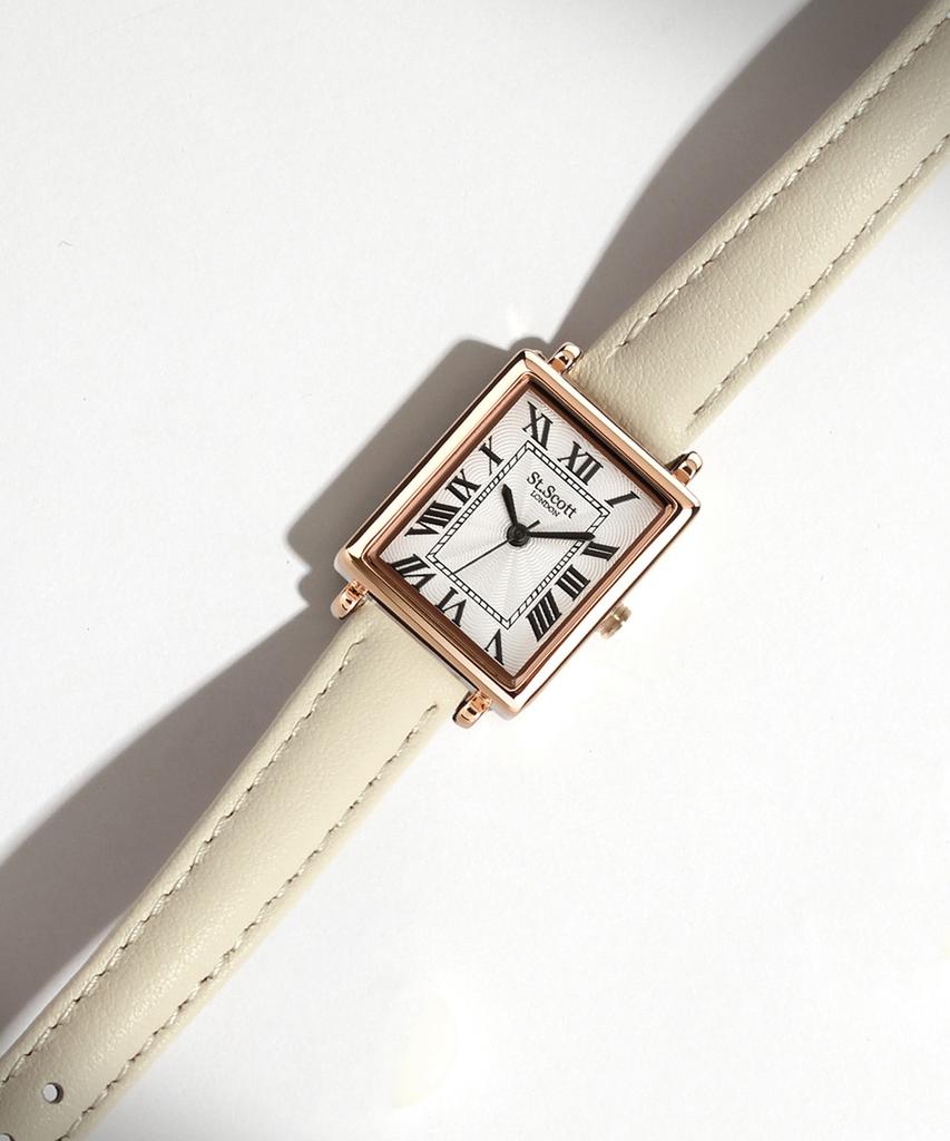 Seinteuseukoteuleondeon Seneto Women'S Leather Watch - Cream Beige / St5502F-Rwc