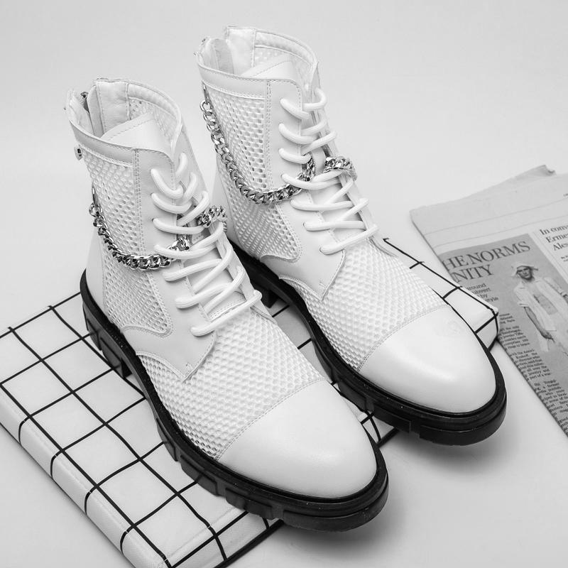 Fashion Leather Boots For Man Genuine Leather Big Size Boots High Quality Designer Formal Boots Casual Boots Fashion Business