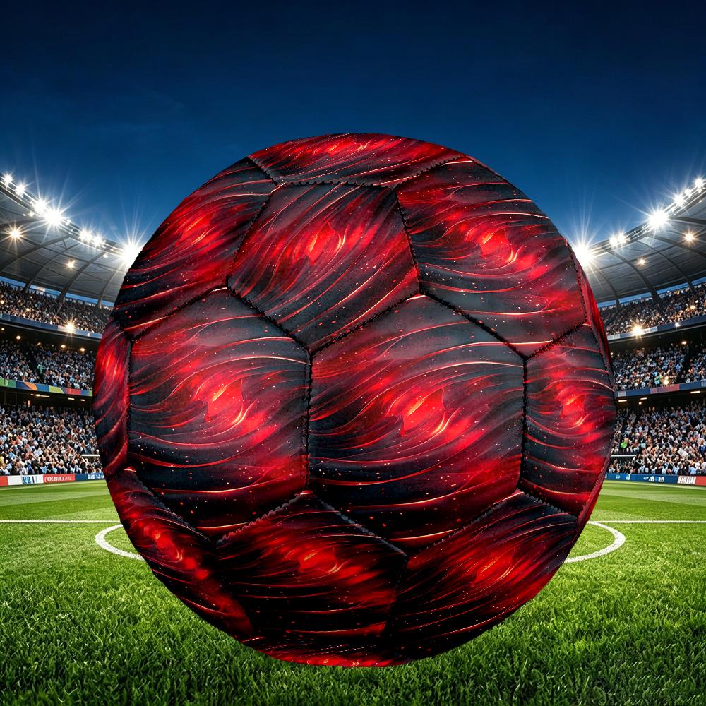 1pc Football Club Size 5 Soccer Ball, Standard Sport Football Firm Stitching for Training And Match, Gentle On the Feet, Durable and Unique