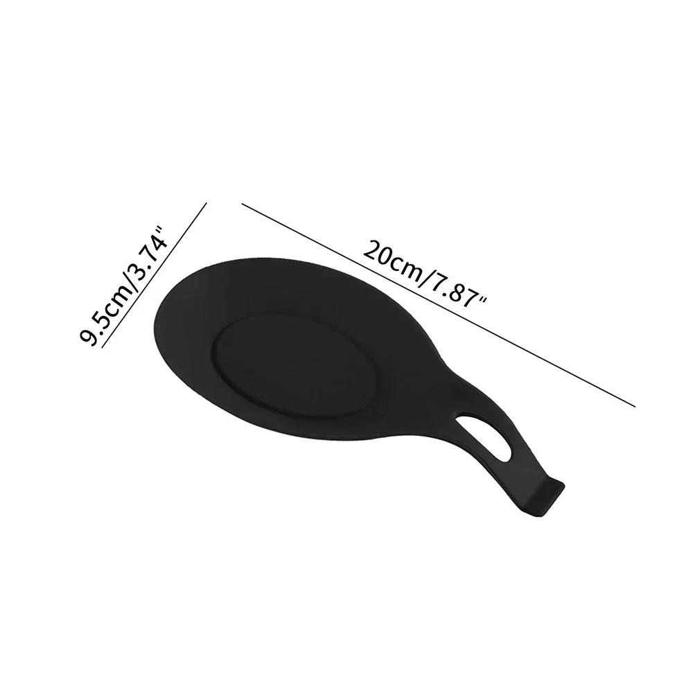 

1/2/3pcs-Spoon Mat Easy To Clean Kitchen Utensil Mat Spoon Mat Heat Insulation Spoon Mat Flavor Dish Mat Spoon Mat M