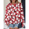 Womens Casual Hoodie With 3D Halloween Print Round Neck Lightweight Breathable Fabric