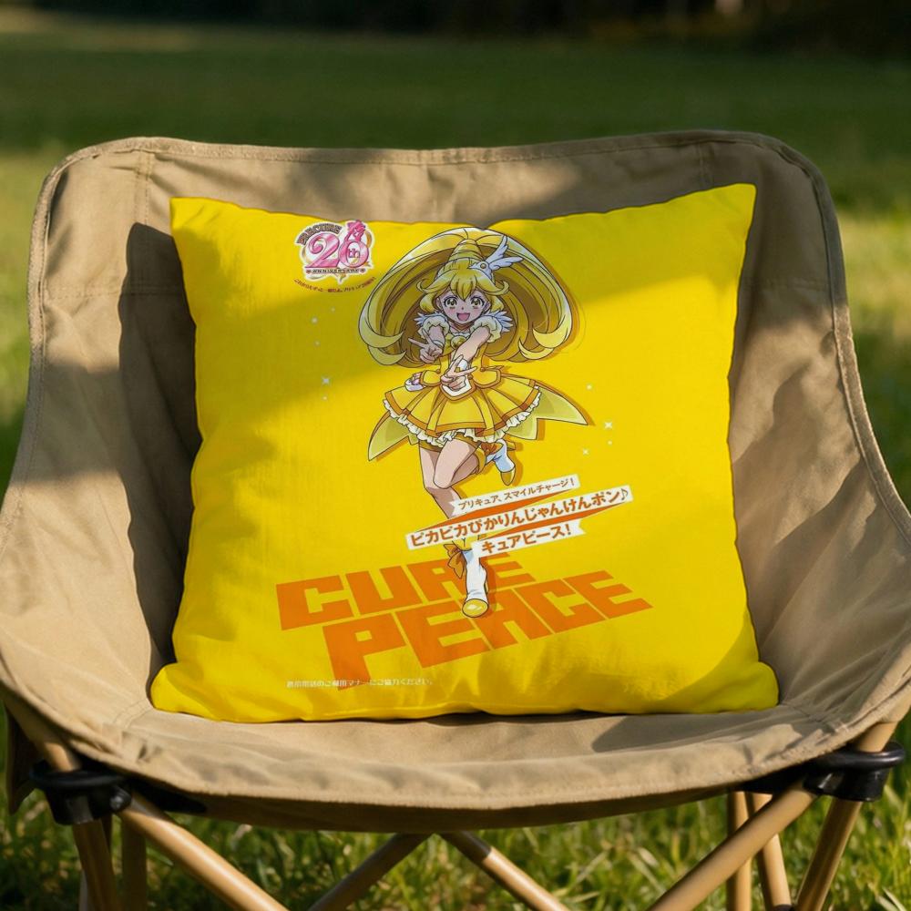 Cartoon SSmile PPrecures Cushion Cover Soft Reversible Durable Pillow Cover MultiScene Use for Home Car Daily Comfort