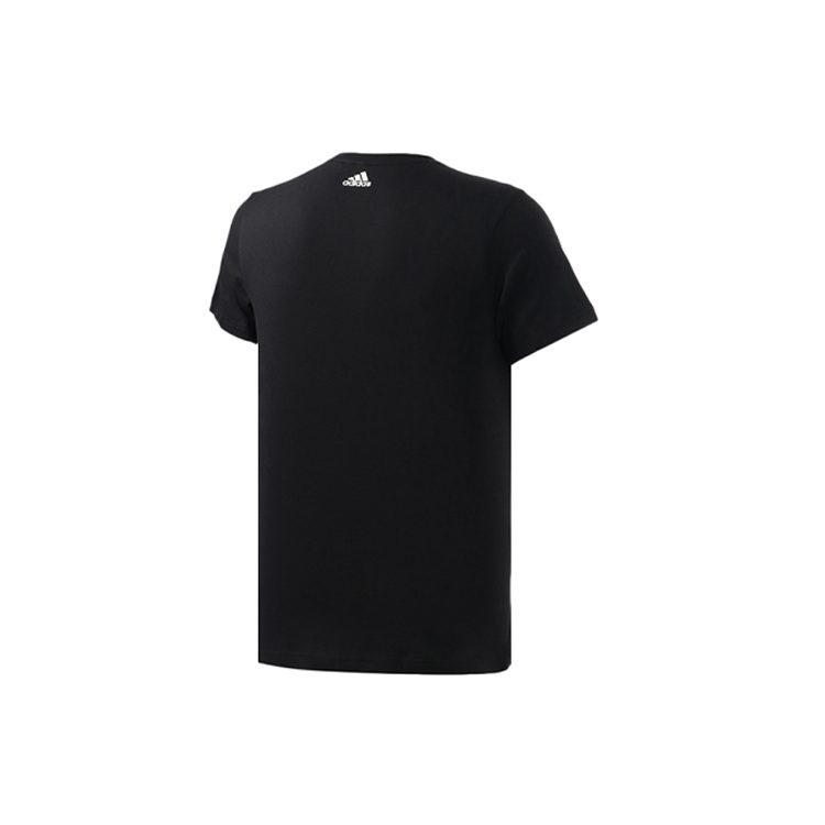 Adidas T Shirts Men's Black Crew Neck Moderate Straight Fit EK4730