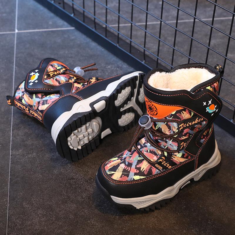 Winter New Children's Snow Boots Trendy Cotton Shoes