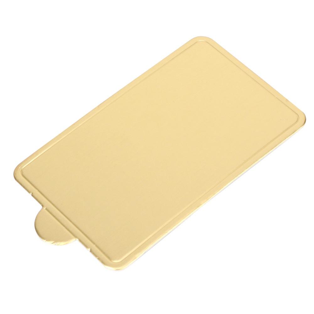 300pcs Gold Cake Dessert Board Cardboard Mini Cake Base Multipurpose Mousse Cake Board Cake Slices