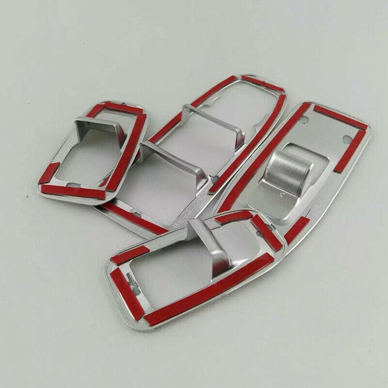 For Cadillac XT5 2016-21 Matte Silver ABS window lift panel switch cover trim 4P